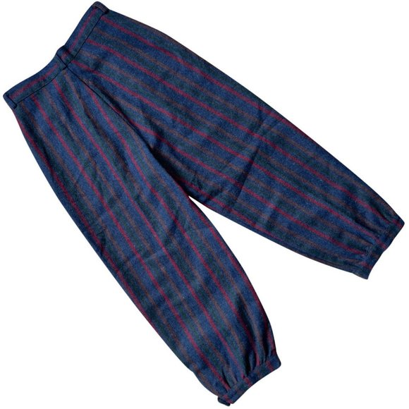 Maison du Pantalon (Sweden) Vintage Herringbone Tweed Pleated Plus Fours : XS